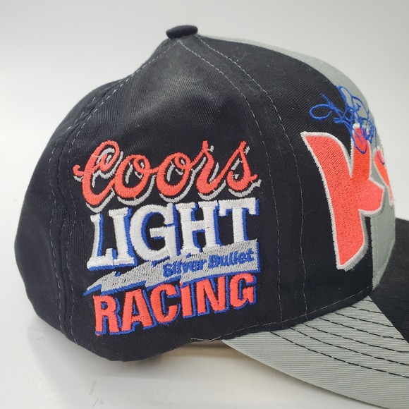 Coors Light Silver Bullet Racing #42 Kyle Petty Colorblock Snapback Hat Cap - Picture 3 of 8